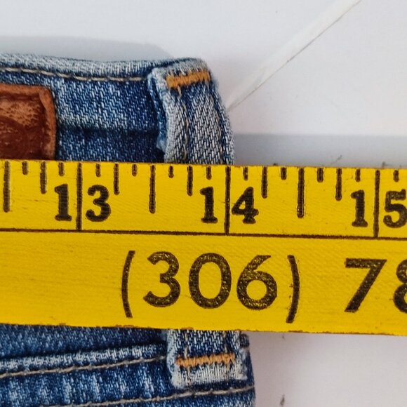 AG Adriano Goldschmied jeans low-rise ankle crop denim blue women's size 25 R - Picture 13 of 16